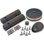 PROFORM 141-758 Engine Dress-Up Kit; Black Crinkle Finish; Red Bowtie;