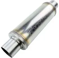 TOTALFLOW 20420 Straight Through 3-1/2 Inch Universal Exhaust Muffler | 409 Stainless Steel | 3.5 Inch Inner Diameter Inlet/Outlet