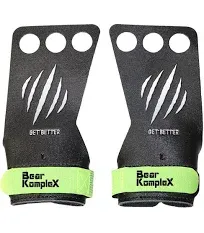 Bear KompleX Black Diamond 3 Hole Hand Grips for at-Home Workouts Like Pull-ups, Weightlifting, WODs with Wrist Straps, Comfort and Support, Hand Protection from Rips and Blisters for Men & Women