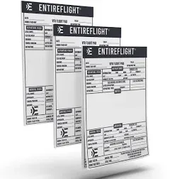 VFR Notepad for Pilot Knee Board - Accessories for Pilot Flight Bag, Companion to Pilot Kneeboard, E6B Flight Computer & Plotter & Flight Bags for Pilots, for Pilots