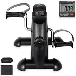 Mini Exercise Bike Portable Foot Cycle Arm&amp;Leg Peddler Under Desk Bike with LCD