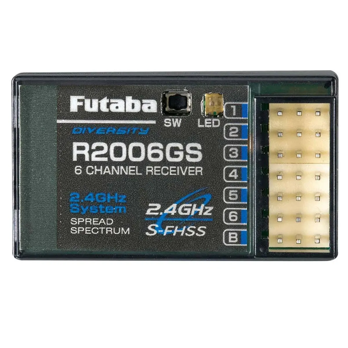 Futaba R2006GS 2.4GHz S-FHSS 6 Channel Air/Heli Speed Run Receiver FUT01102200-3