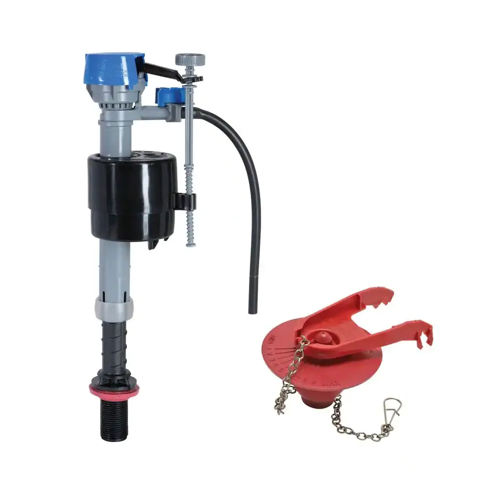 Universal Toilet Fill Valve and 2-in Flapper Kit