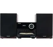 Sharp Sharp XL-B512 Micro Component Wireless Bluetooth Audio Streaming & CD Player Wood Speaker