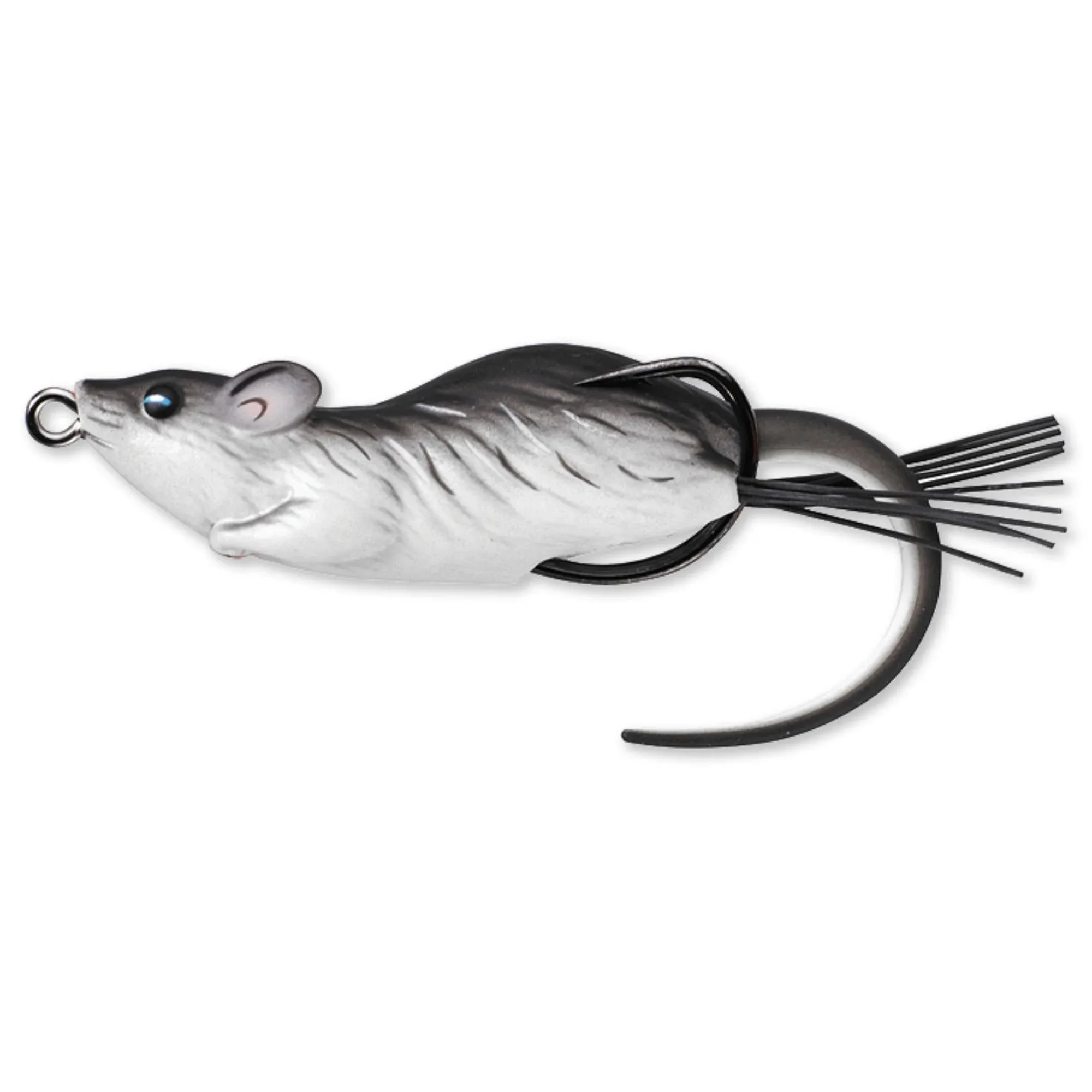 LIVETARGET Field Mouse Hollow Body 2 1/4": Black White