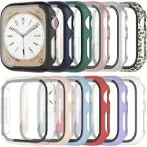 Zoizocp 12 Pack Case for Apple Watch Series 9 8 7 41mm