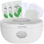 waxkiss Paraffin Wax Machine for Hand and Feet with 3 packs of Paraffin Wax Refills,3000ml Hand Wax Paraffin Machine for Relieve Arthitis,Paraffin Wax