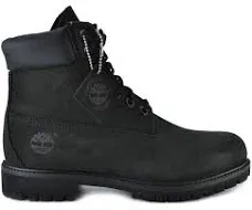 Timberland 6 Inch TB019039 Mens Classic Boot Nubuck Waterproof Black Sz 10.5