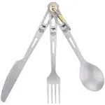 Titanium Picnic Cutlery Ultra light Tableware Knife Fork Spoon Set New