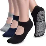 Non Slip Grip Yoga Socks For Women With Cushion For Pilates, Barre, Dance