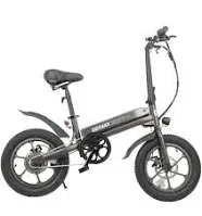 Gotrax S3 Electric Bike, 16x3.0 Fat Tire Electric Bicycle Adults, 750W Peak Motor, Max Range 25 Miles, Up to 20 Mph, Removable Battery, Adjustable Seat, Folding Electric Bike for Adults/Teens 13+