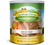 Saratoga Farms Freeze Dried Beef Emergency Food Storage Supply