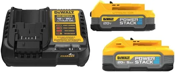 Dewalt DCBP315-2C POWERSTACK 20V MAX 5.0Ah & 1.7Ah Starter Kit