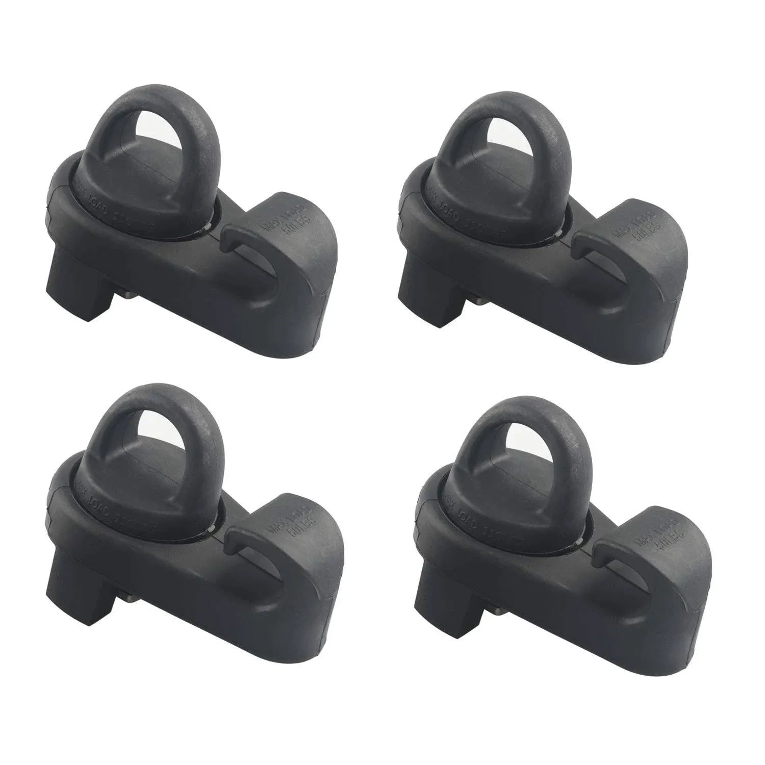 4PCS Bed Rail Mini Tie-Down with Hooks PT278-35075,PT278-00160 Compatible with 2005-2019 Toyota Tacoma, 2007-2019 Toyota Tundra