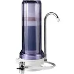 iSpring CT10-CL Countertop Water Filter 4-Stage Drinking Water Filter System ...