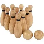 Get Out! Wooden Bowling Set