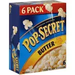 Pop Secret Premium 94% Fat Free Butter Popcorn Bags (1.12 lbs)