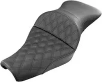 SADDLEMEN Explorer Seat - Lattice Stitched - XL with 3.3 Gallon Tanks 807-11-029LS