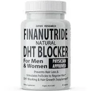 Finanutride Natural DHT Blocker & Hair Growth Capsules - Prevent Hair Loss, Stimulate Follicles, Proprietary Regrowth Treatment