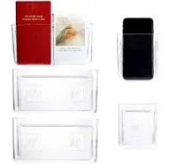 5 Pack Plastic Wall Folders