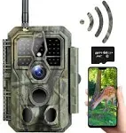 Digitgarden Trail Camera WiFi 32MP 1296P Game Camera with No Glow Night Vision 