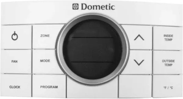 Dometic Air Conditioners 3314082.011 12-Button Comfort Control Center II - White