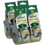 EZ Start Packaging Tape, 4 Rolls with Dispensers, 220 Yards, Clear Packing Tape 