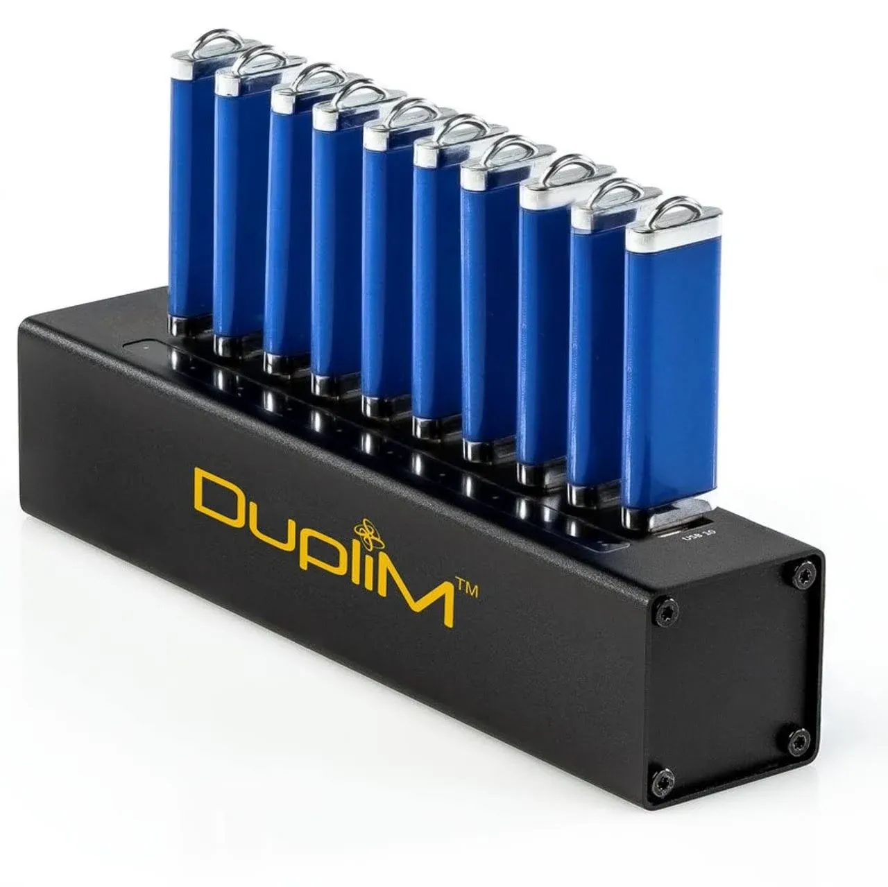 DupliM 1:10 USB 3.0 Flash Drive Duplicator Computer Connected for Mac and PC