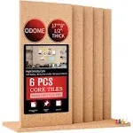 Cork Board Tiles 17”X 8” – 1/2” Thick Cork Board – Bulletin Board – Pin Board...