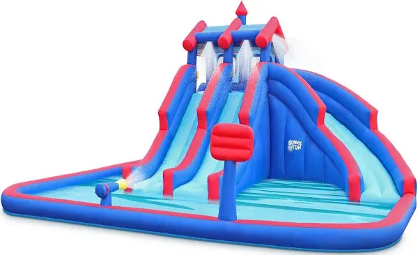 Sunny & Fun Mega Sport Inflatable Triple Slide Water Park