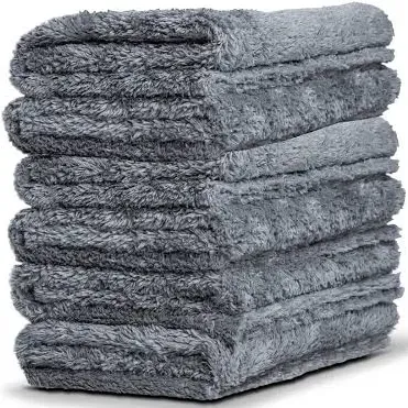 Adam&#039;s Polishes Borderless Grey Edgeless Microfiber Towel - Premium Quality 4...