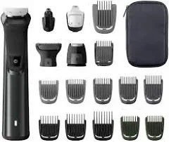 NEW Philips Norelco Multigroom Series 9000 - 21 piece Men's Grooming Kit for beard, body, face, nose, ear hair trimmer w/ premium storage case, MG9510/60