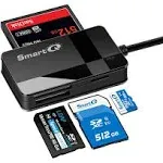 SmartQ C368 Pro USB 3.0 Multi-card Reader, Plug N Play, Apple and Windows Compatible, Powered by USB, Supports CF/SD/SDHC/SCXC/M