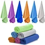 [6 Pack] Cooling Towels for Neck and Face,Ice Towel,Soft Breathable Chilly Towel