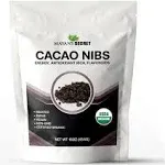 Mayans Secret = 1lbs USDA Certified Cacao Nibs Organic Cocoa Nibs Raw Organic Superfood, Gluten Free Pure Delicious Chocolate Essence