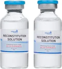 Aqua Science Reconstitution Solution 2-Pack 30ml Ultra Clean Solution in Premium Glass Vials