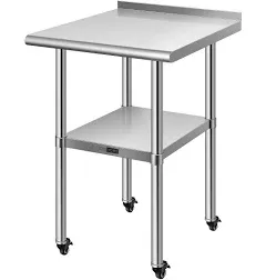 24&#039;&#039; x 28&#039;&#039; Stainless Steel Work Table w/ Backsplash Food Prep Commercial Table 