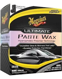 Meguiars G210608 Ultimate Paste Wax Long-Lasting Easy to Use Synthetic Wax, 8 oz