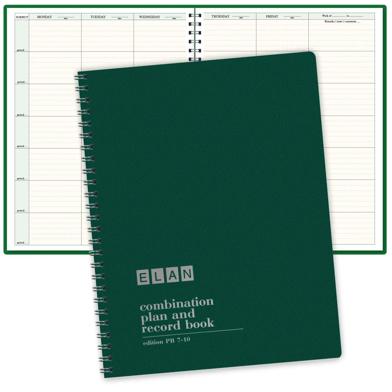 Combination Plan and Record Book 8-1/2&#034; X 11&#034; Book for Lesson Plans and Grades P