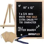 Black Felt Letter Board,Word Board Sign,16 x 12 inch Changeable Letter Board ...