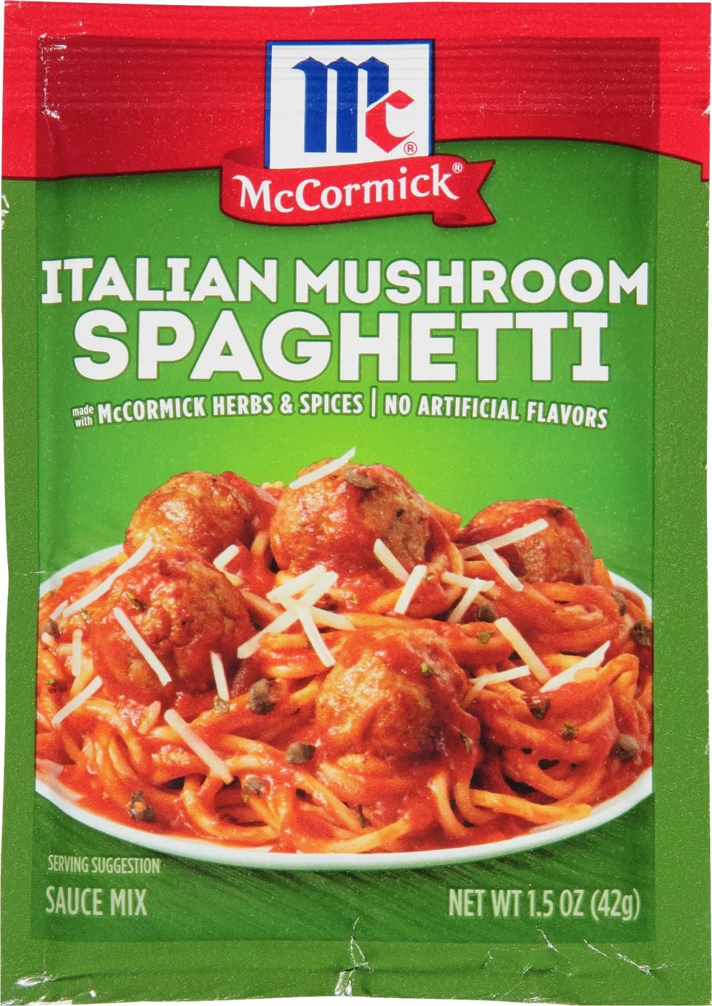 1.5 oz (12 Pack). McCormick Italian Mushroom Spaghetti Sauce