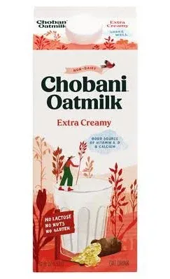 Chobani Non Dairy Oatmilk, Extra Creamy (52 fl oz)