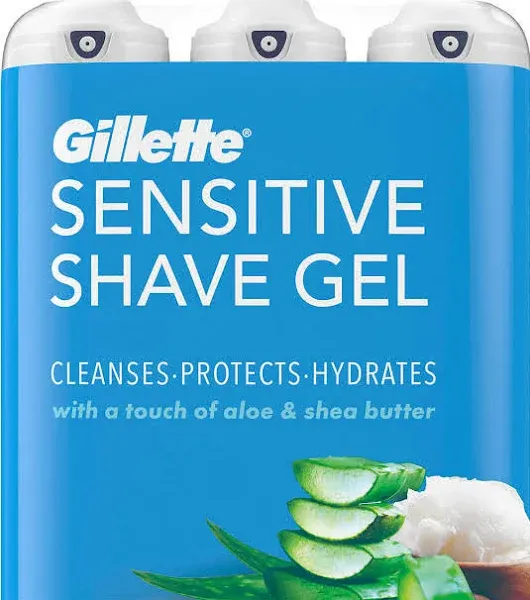 Gillette Sensitive Shave Gel with Aloe & Shea Butter