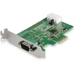 StarTech.com 1-port PCI Express RS232 Serial Adapter Card - PCIe Serial DB9 Controller Card 16950 UART - Low Profile - Windows/Linux - 1 port PCI Express RS232 serial controller card w/16950 UART/ASIX AX99100 - Bi-directional speeds 921.6Kbps/port | 256