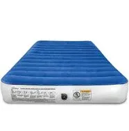 SoundAsleep Camping Series Air Mattress with Eco-Friendly PVC - Queen, Blue 