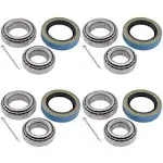 ApplianPar Pack of 4 Trailer Hub Bearings Kit L68149 L44649 for 3500 1.719 inch Spindle 84 Axle