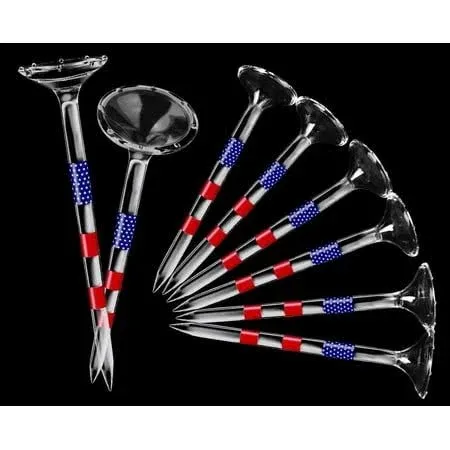 Golf Tees, Golf Tees 3 1/4&#039;&#039; Unbreakable Transparent Acrylic, Plastic Golf 