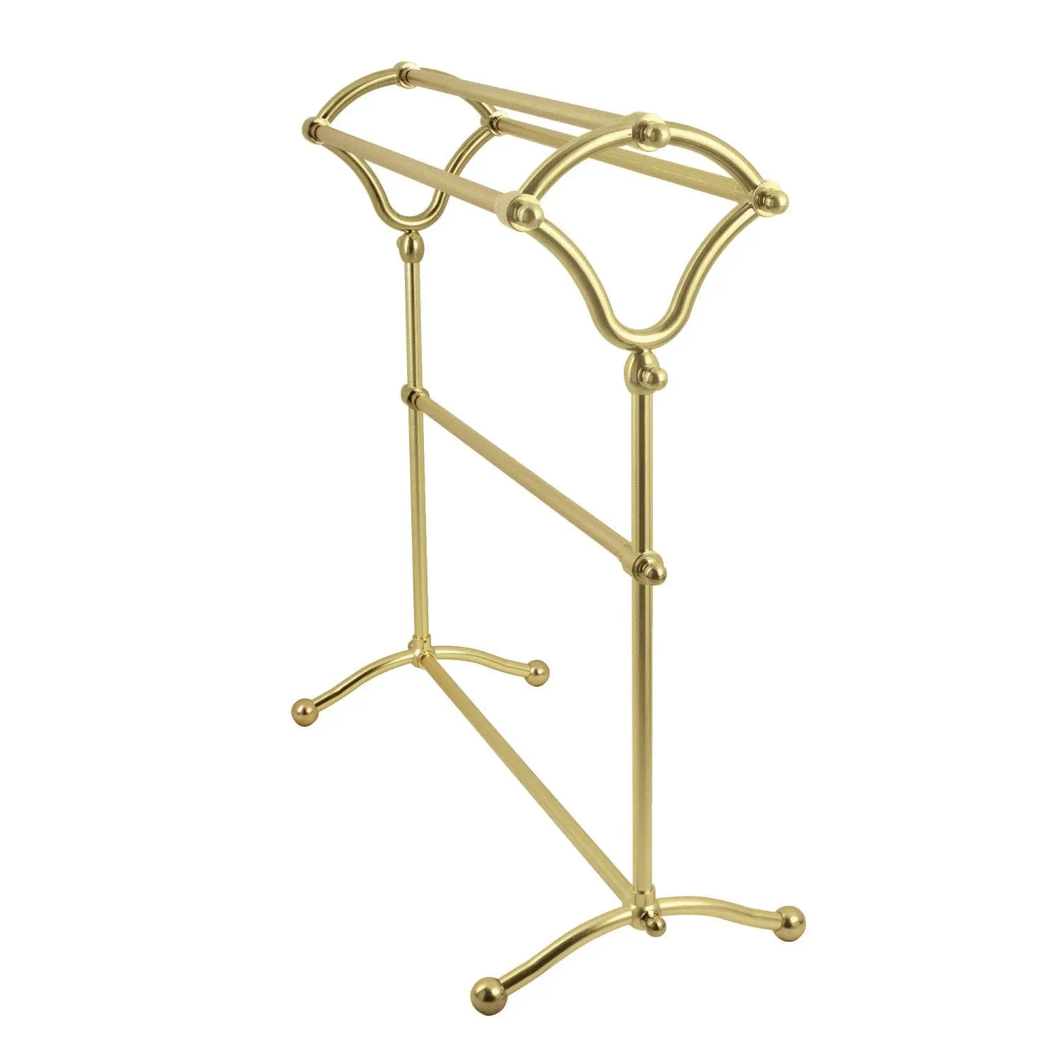 Kingston Brass SCC2287 Edenscape Freestanding Y-Type Towel Rack, Brushed Brass