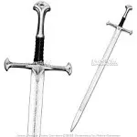 41" Foam Anduril Long Sword Aragorn King Rings Fantasy Medieval Cosplay Costume