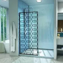 DreamLine Linea Maze 34 in. W x 72 in. H Single Panel Shower Door, Ope